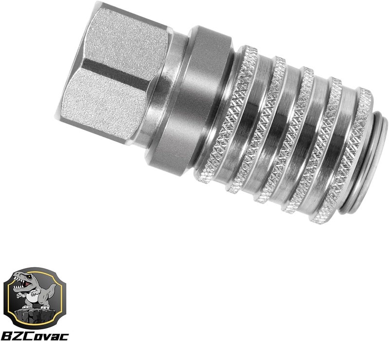 Bzcovac PD242 Quick Couplings for Test Ports and Diagnostic Equipment, 1/4"-18 Female NPTF Thread Size - PD Series - Image 4